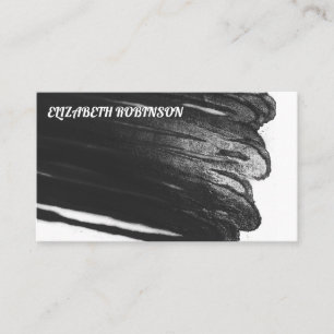 Contemporary   Black Spray Paint   Expressive Business Card