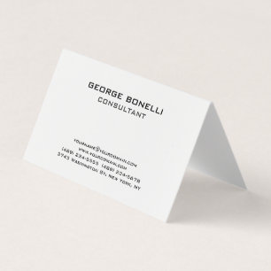 Contemporary Black & White Classical Business Card