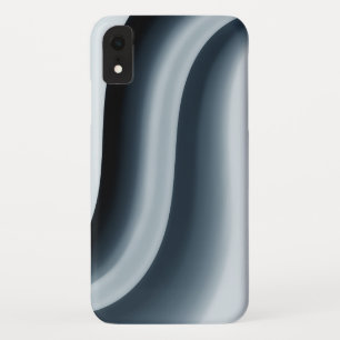 Contemporary Blue Curvy Shaped iPhone XR Case