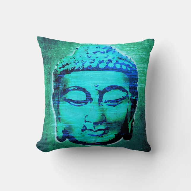 Contemporary Buddha Designer Cushion/Pillow Cushion (Front)