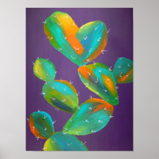 contemporary cactus art print