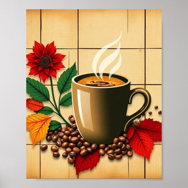 Contemporary Café Wall  Poster (Front)