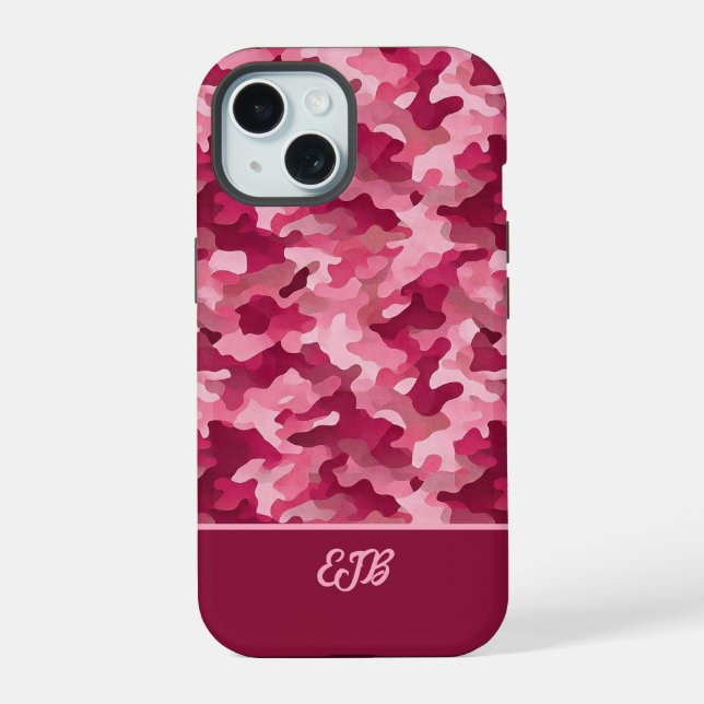 Contemporary Camo  iPhone 15 Case (Back)