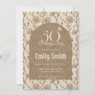 Contemporary Carnation Fantasy Summer Party Invitation