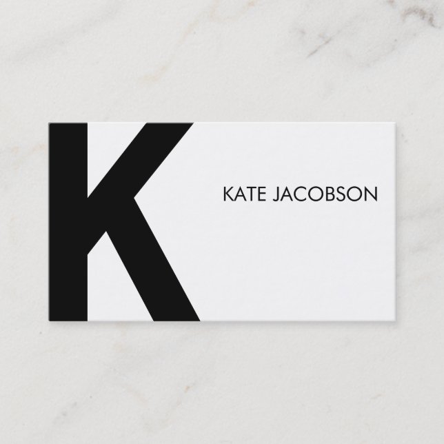 Contemporary Chic Calling Card (Front)