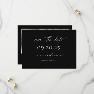 Contemporary Chic Minimalist Wedding Save The Date