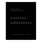 Contemporary Chic Minimalist Wedding Welcome