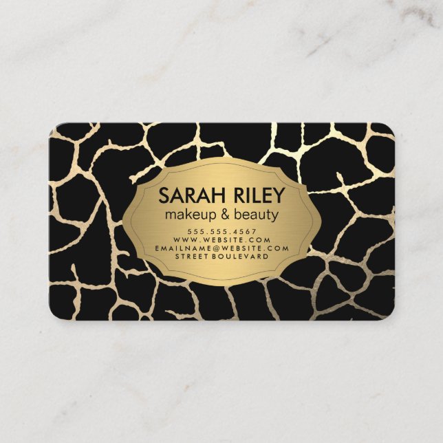 Contemporary Chic Pattern Business Card (Front)