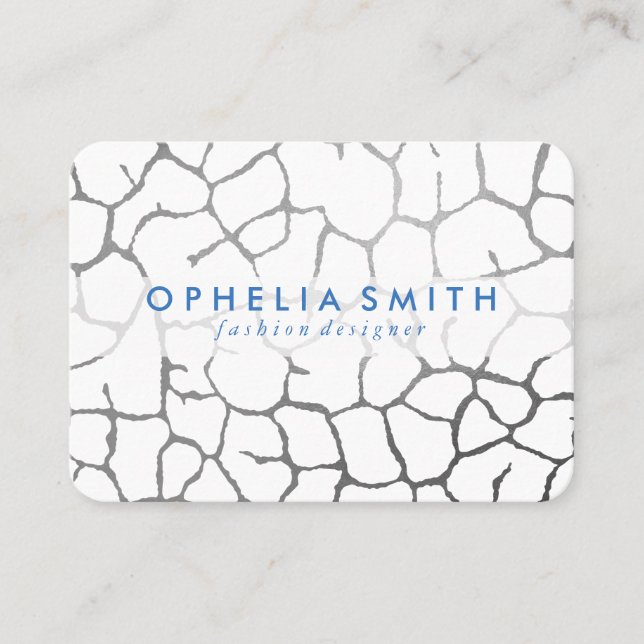 Contemporary Chic Pattern Business Card (Front)