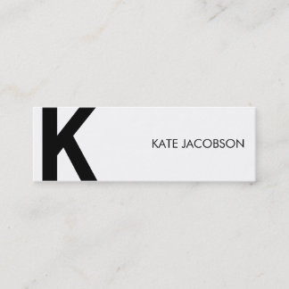 Contemporary Chic Skinny Calling Card
