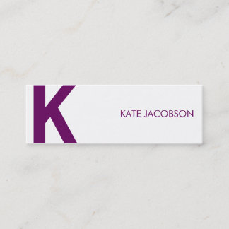 Contemporary Chic Skinny Calling Card