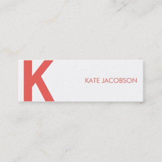 Contemporary Chic Skinny Calling Card