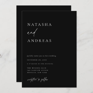 Contemporary Chic Wedding Invitation