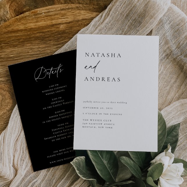Contemporary Chic Wedding Invitation (Creator Uploaded)