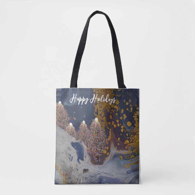 Contemporary Christmas Design Tote Bag (Front)