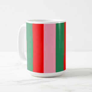Contemporary Christmas Stripes Coffee Mug