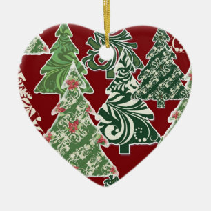 Contemporary Christmas Trees Ornament