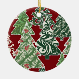 Contemporary Christmas Trees Ornament