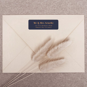 Contemporary Classic Return Address Label