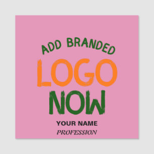 CONTEMPORARY CLEAN HOT PINK FASHIONABLE CLIENT NAME TAG