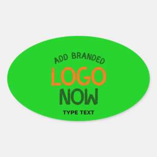 CONTEMPORARY CLEAN LIME GREEN FASHIONABLE CLIENT OVAL STICKER