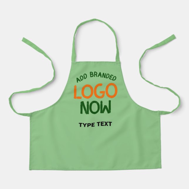 CONTEMPORARY CLEAN MINT GREEN FASHIONABLE CLIENT APRON (Front)