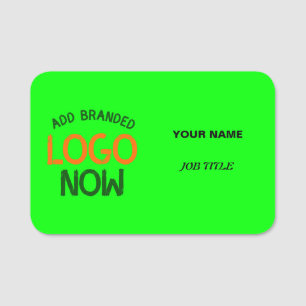 CONTEMPORARY CLEAN NEON GREEN FASHIONABLE CLIENT NAME TAG