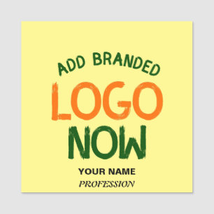 CONTEMPORARY CLEAN PASTEL YELLOW FASHION CLIENT NAME TAG