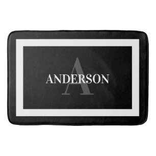 Contemporary Colonial Wide Border Bath Mat