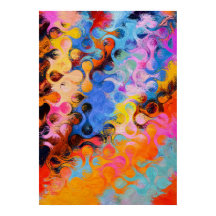 Contemporary Colourful Abstract Poster