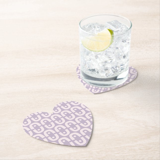 Contemporary Colourful design repeat pattern Paper Coaster (Insitu)