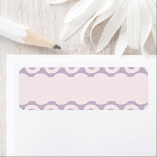 Contemporary Colourful design repeat pattern Return Address Label