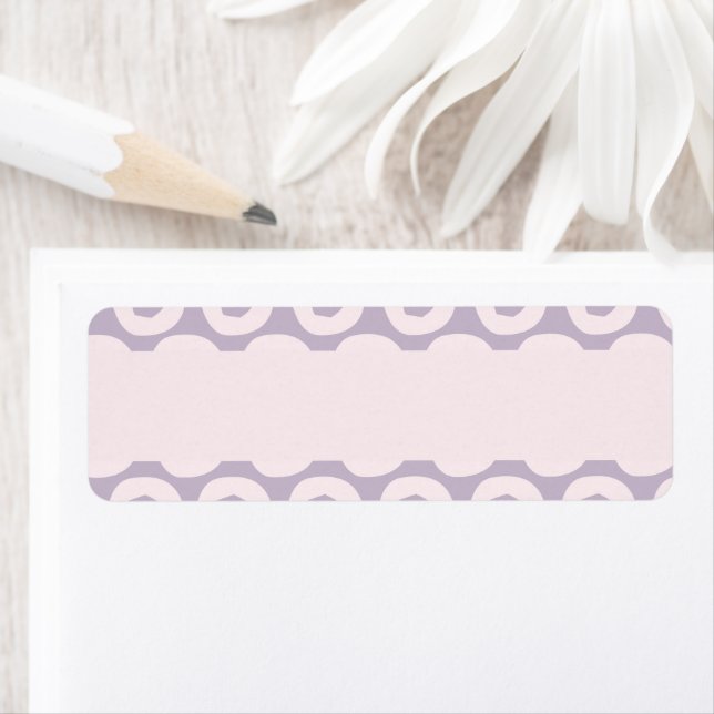Contemporary Colourful design repeat pattern Return Address Label (Insitu)