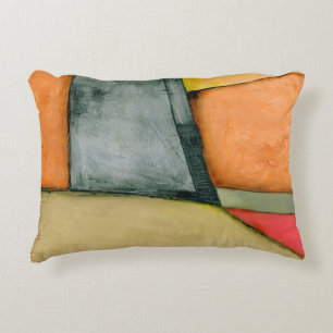 Contemporary Colourful Geometric Shapes Decorative Cushion