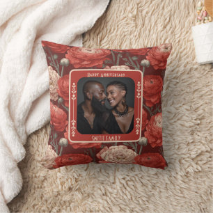 Contemporary Couple 30Th Anniversary Throw Pillow