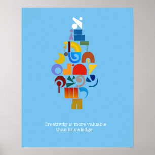 Contemporary, creative Hebrew Aleph-bet poster