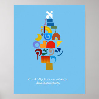 Contemporary, creative Hebrew Aleph-bet poster