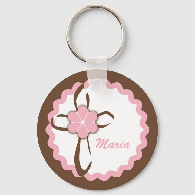 Contemporary Cross Key Ring (Front)