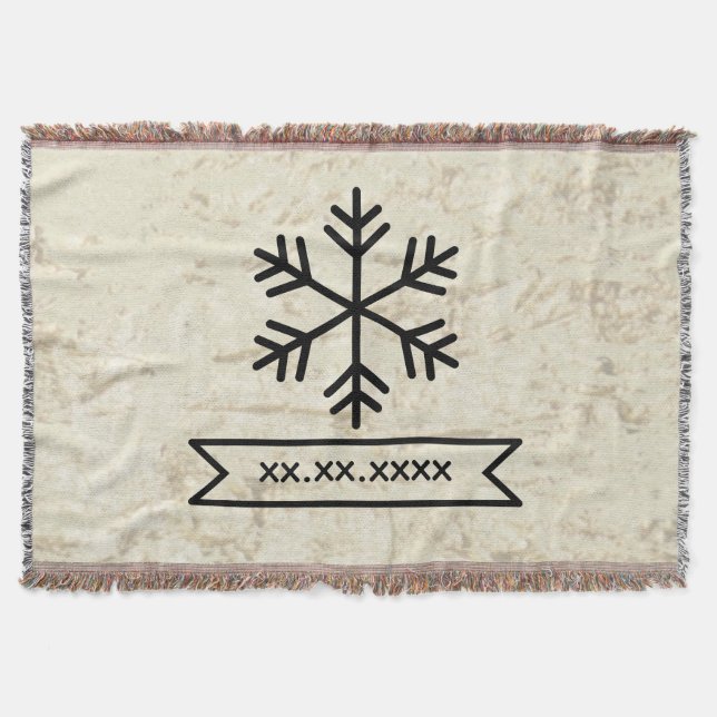 Contemporary Customisable Design Bedroom Accent  Throw Blanket (Front)