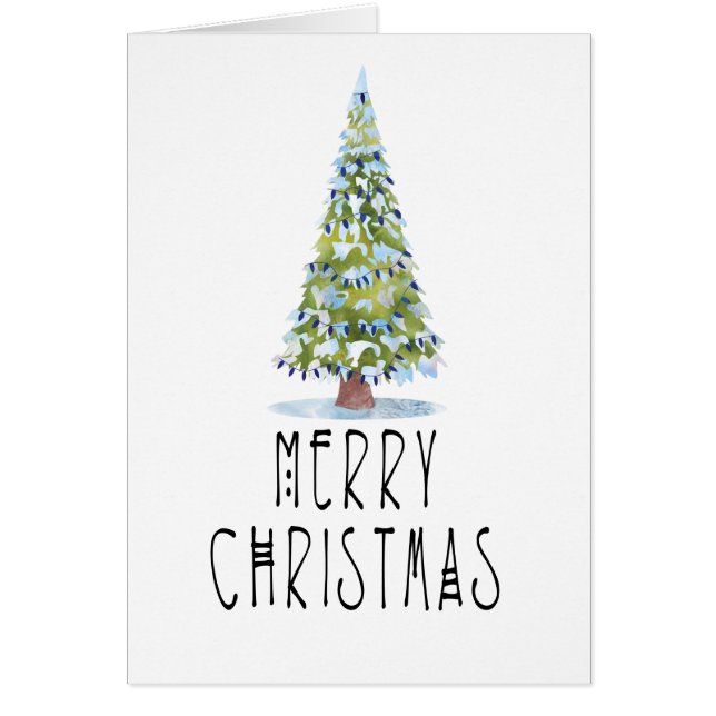 Contemporary Customised Christmas Tree Holiday (Front)