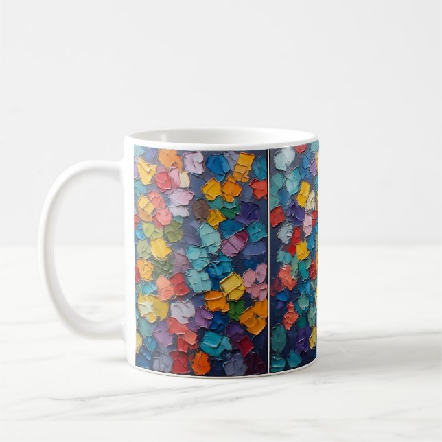 Contemporary dabbling coffee mug (Left)