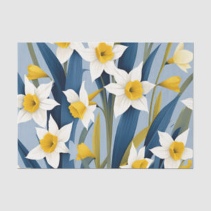 Contemporary Daffodil Flowers Tissue Paper
