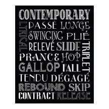 Contemporary Dance Subway Art Poster