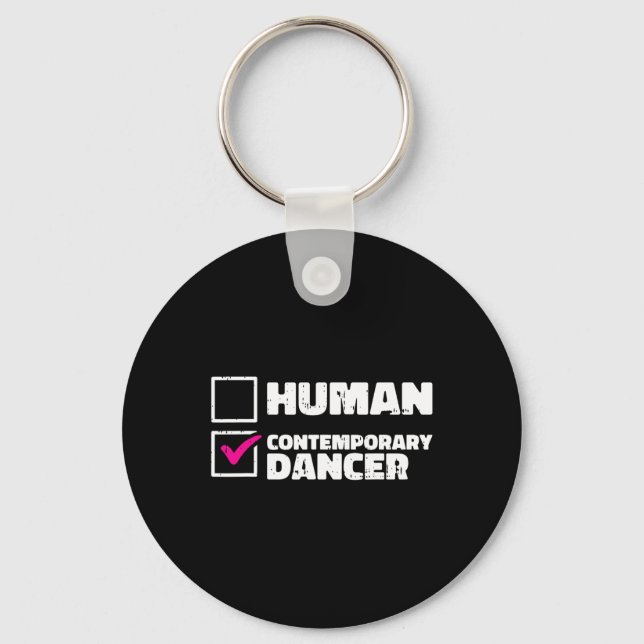 Contemporary Dancer Dancing Retro Dance Men Women  Key Ring (Front)