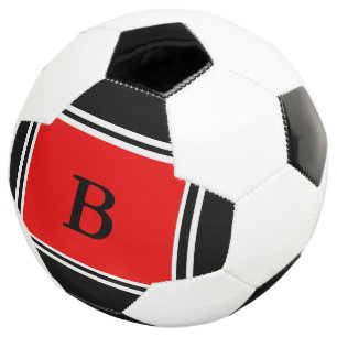 Contemporary Design-Red/Black Soccer Ball