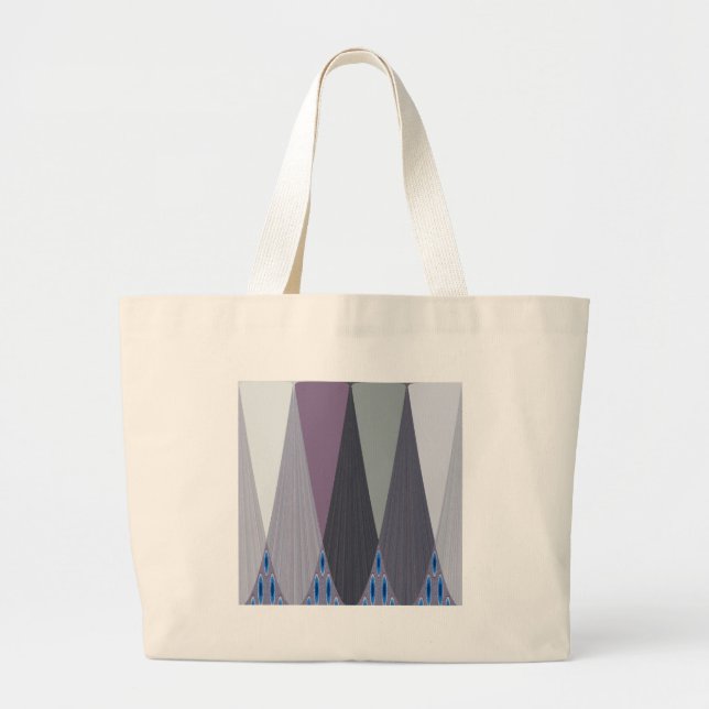 Contemporary Eastaern Design Large Tote Bag (Front)