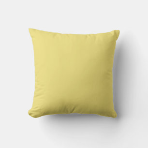 Contemporary Elegant Pale Light Yellow Solid Colou Cushion