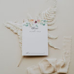 Contemporary Eucalyptus Floral Wedding Advice Card<br><div class="desc">This contemporary eucalyptus floral wedding advice card is perfect for a simple wedding. The design features watercolor purple, blush, bordo and burgundy delightful peonies with green eucalyptus leaves, inspiring artistic beauty. These cards are perfect for a wedding, bridal shower, baby shower, graduation party & more. Personalise the cards with the...</div>