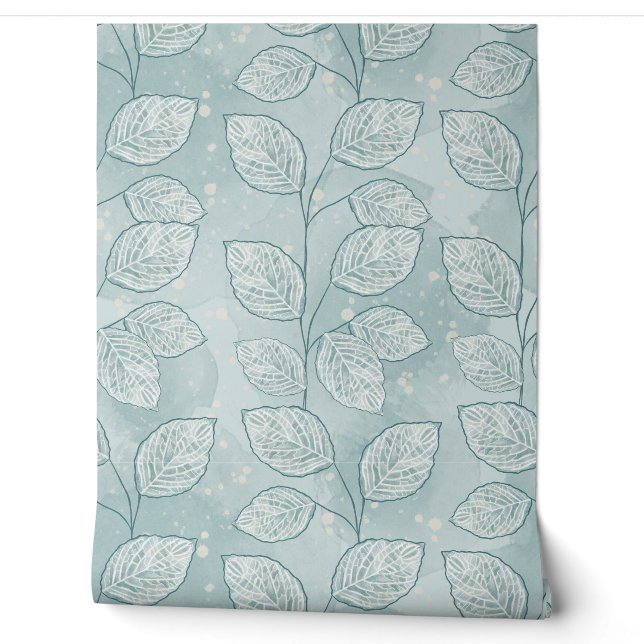 Contemporary Eucalyptus Leaves Wallpaper (Unrolling)