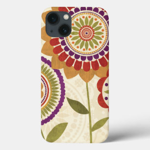 Contemporary Fall Flowers iPhone 13 Case